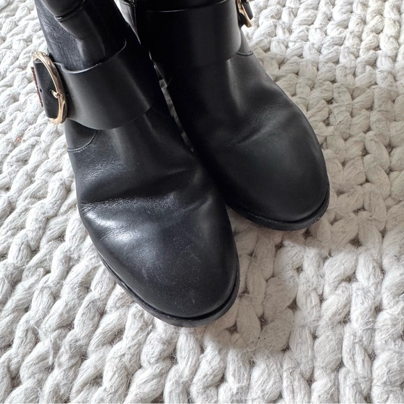 Tory Burch Black Leather Sofia Riding Boot, size 6.5 - Picture 9 of 12